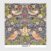 ウィリアムモリスストロベリートラフーズフローラアールヌーボー シール (シート)