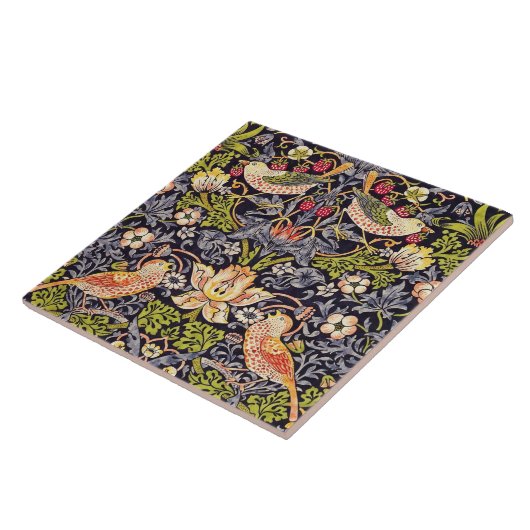 ウィリアムモリスストロベリートラフーズフローラアールヌーボー タイル (側面)