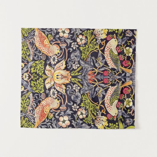 ウィリアムモリスストロベリートラフーズフローラアールヌーボー タペストリー (正面(横))