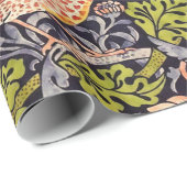 ウィリアムモリスストロベリートラフーズフローラアールヌーボー ラッピングペーパー (ロールコーナー)