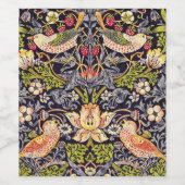 ウィリアムモリスストロベリートラフーズフローラアールヌーボー ワインラベル (シングルラベル)