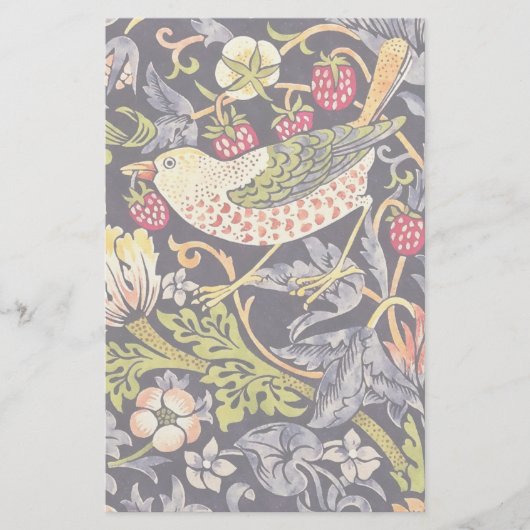 ウィリアムモリスストロベリートラフーズフローラアールヌーボー 便箋 (正面)