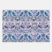 ウィリアムモリスストロベリーラッピング紙シート ラッピングペーパーシート (正面2)