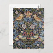 ウィリアムモリスストロベリー泥棒デザイン1883 ポストカード (正面/裏面)