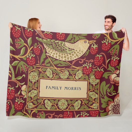 ウィリアムモリスストロベリー泥棒フリースブランケット フリースブランケット (インサイチュ)