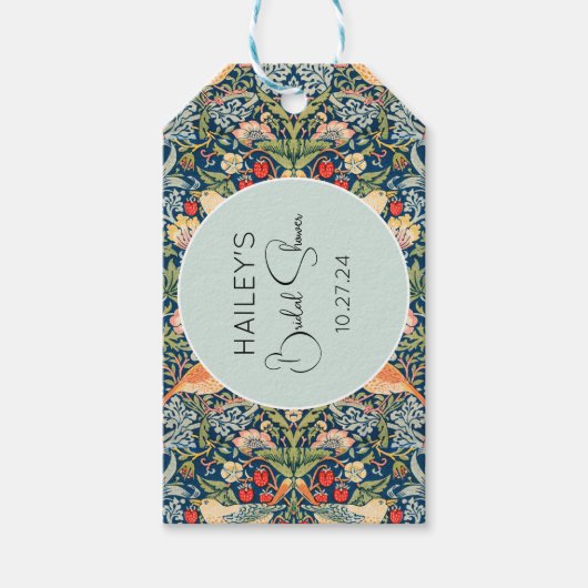 ウィリアムモリスストロベリー泥棒メッセージカード ギフトタグ (正面)