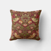 ウィリアムモリスストロベリー泥棒装飾用クッション クッション (裏面)