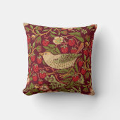 ウィリアムモリスストロベリー泥棒装飾用クッション クッション (正面)