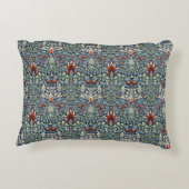 ウィリアムモリススネークヘッドクラシックフローラ植物学 アクセントクッション (裏面)