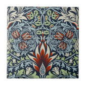 ウィリアムモリススネークヘッドクラシックフローラ植物学 タイル (正面)