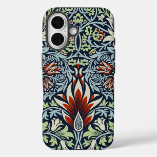 ウィリアムモリススネークヘッドクラシックフローラ植物学 iPhone 16ケース