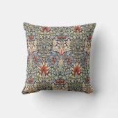 ウィリアムモリススネークヘッドデザイン枕 クッション (裏面)