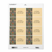 ウィリアムモリススネークヘッドデザイン ラベル (フルシート)