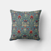 ウィリアムモリススネークヘッドパターン装飾用クッション クッション (裏面)