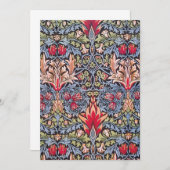 ウィリアムモリススネークヘッドフローラアールヌーボー (正面/裏面)