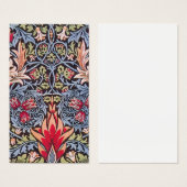 ウィリアムモリススネークヘッドフローラアールヌーボー (正面&裏面)