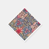 ウィリアムモリススネークヘッドフローラアールヌーボー スタンダードカクテルナプキン (角)