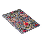 ウィリアムモリススネークヘッドフローラアールヌーボー ノートブック (右側)