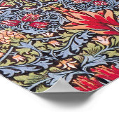 ウィリアムモリススネークヘッドフローラアールヌーボー ポスター (角)