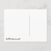 ウィリアムモリススネークヘッドフローラアールヌーボー ポストカード (裏面)