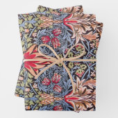 ウィリアムモリススネークヘッドフローラアールヌーボー ラッピングペーパーシート (インサイチュ)