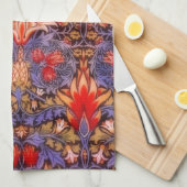 ウィリアムモリススネークヘッドヴィンテージフローラ キッチンタオル (四つ折り)