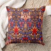 ウィリアムモリススネークヘッドヴィンテージフローラ クッション (ブランケット)