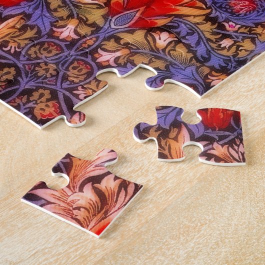 ウィリアムモリススネークヘッドヴィンテージフローラ ジグソーパズル (側面)