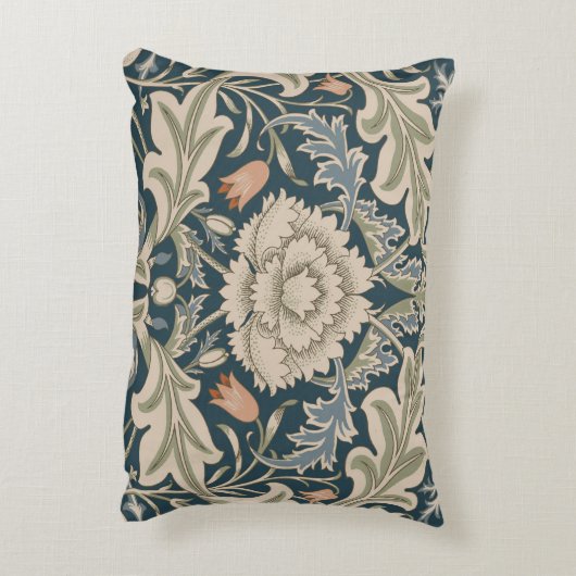 ウィリアムモリスセバーンフローラガーデンフラワークラシック アクセントクッション (裏面(縦))
