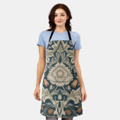 ウィリアムモリスセバーンフローラガーデンフラワークラシック エプロン (着用した状態)