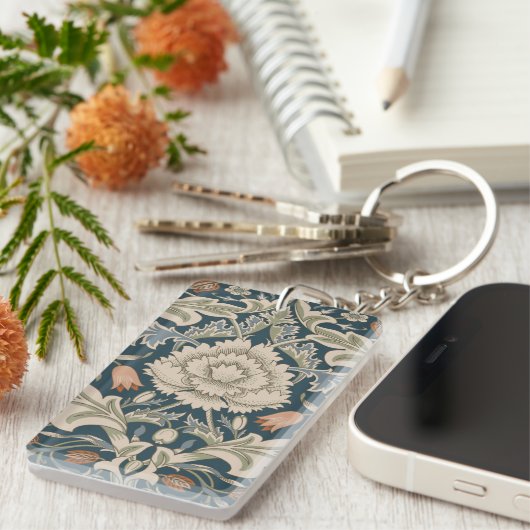 ウィリアムモリスセバーンフローラガーデンフラワークラシック キーホルダー (正面右)