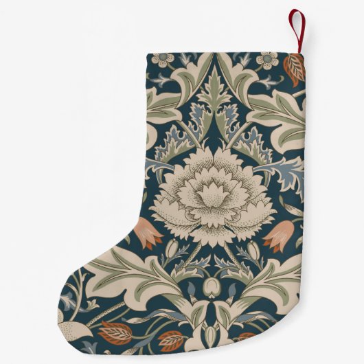 ウィリアムモリスセバーンフローラガーデンフラワークラシック スモールクリスマスストッキング (裏面)