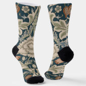 ウィリアムモリスセバーンフローラガーデンフラワークラシック ソックス (傾斜あり)