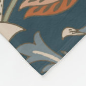 ウィリアムモリスセバーンフローラガーデンフラワークラシック フリースブランケット (角)