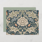 ウィリアムモリスセバーンフローラガーデンフラワークラシック ポストカード (正面/裏面)