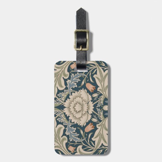 ウィリアムモリスセバーンフローラガーデンフラワークラシック ラゲッジタグ (正面縦)