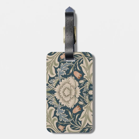 ウィリアムモリスセバーンフローラガーデンフラワークラシック ラゲッジタグ (裏面縦)