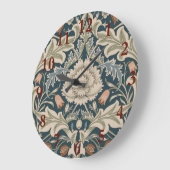 ウィリアムモリスセバーンフローラガーデンフラワークラシック ラージ壁時計 (傾斜)