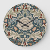 ウィリアムモリスセバーンフローラガーデンフラワークラシック ラージ壁時計 (正面)