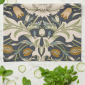 ウィリアムモリスセヴェルフローラルパタークラシックン キッチンタオル (折り畳み)