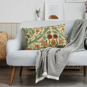 ウィリアムモリスセージ緑の錆とクリームフローラ クッション