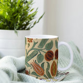 ウィリアムモリスセージ緑の錆とクリームフローラ コーヒーマグカップ