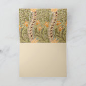 ウィリアムモリスダフォディルガーデンフラワークラシックボタ カード (内部)