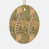 ウィリアムモリスダフォディルガーデンフラワークラシックボタ セラミックオーナメント (右)