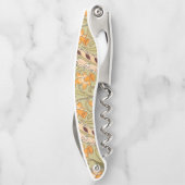 ウィリアムモリスダフォディルガーデンフラワークラシックボタ ソムリエナイフ (裏面)