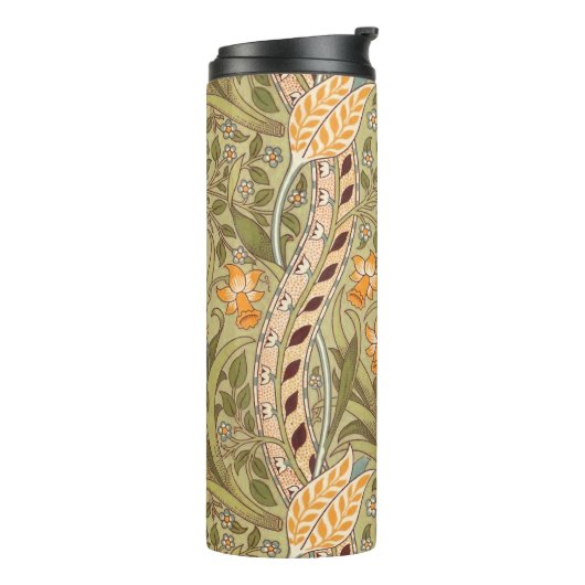 ウィリアムモリスダフォディルガーデンフラワークラシックボタ タンブラー (回転左)