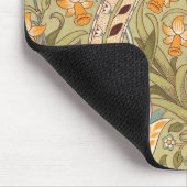 ウィリアムモリスダフォディルガーデンフラワークラシックボタ マウスパッド (コーナー)