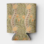 ウィリアムモリスダフォディルガーデンフラワークラシックボタ 缶クーラー (正面)