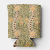 ウィリアムモリスダフォディルガーデンフラワークラシックボタ 缶クーラー (裏面)