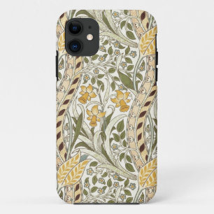 ウィリアムモリスダフォディルガーデンフラワークラシックボタ iPhone 11 ケース